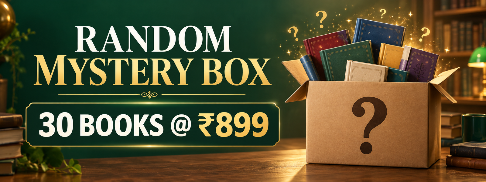 Random Mystery Box: 30 books for ₹899