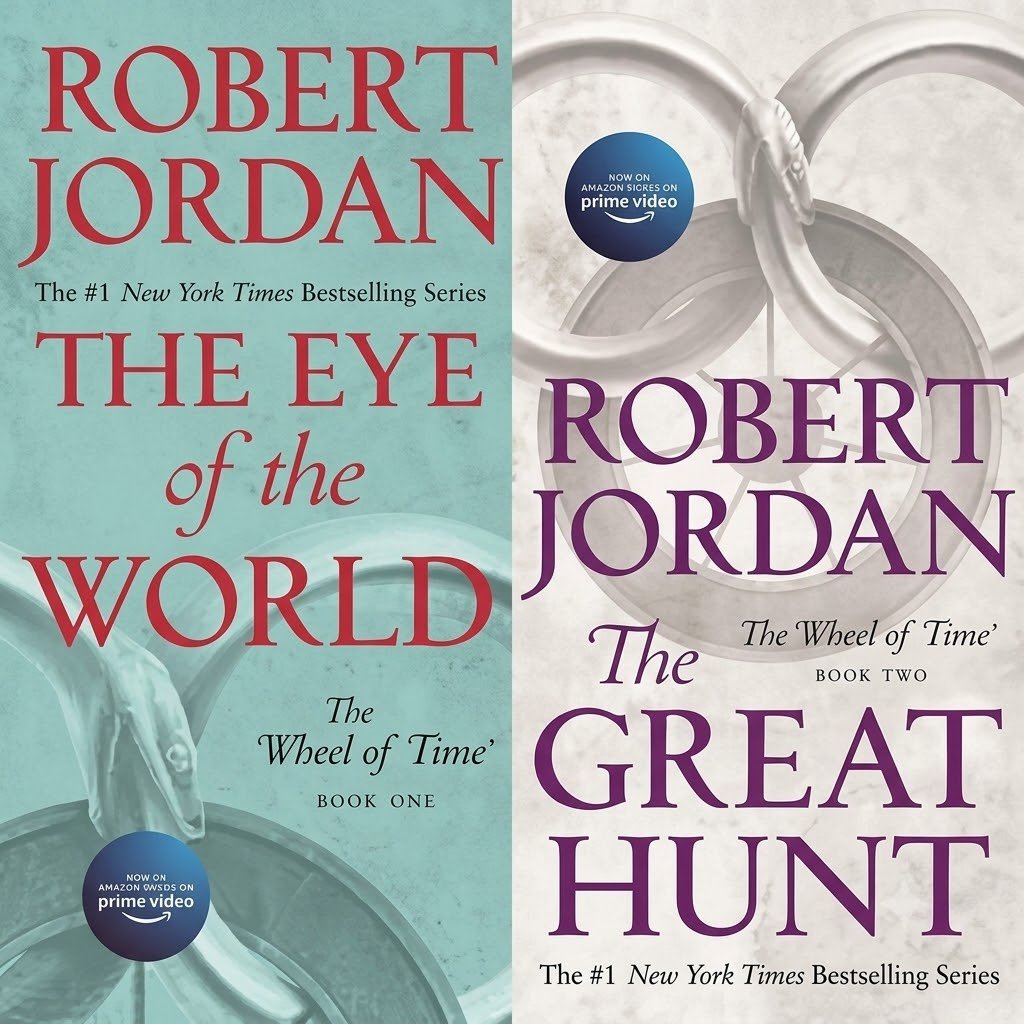 Eye of the World: Book One of The Wheel of Time: 1 & The Great Hunt: Book Two of 'The Wheel of Time': 2  Set of 2 Books