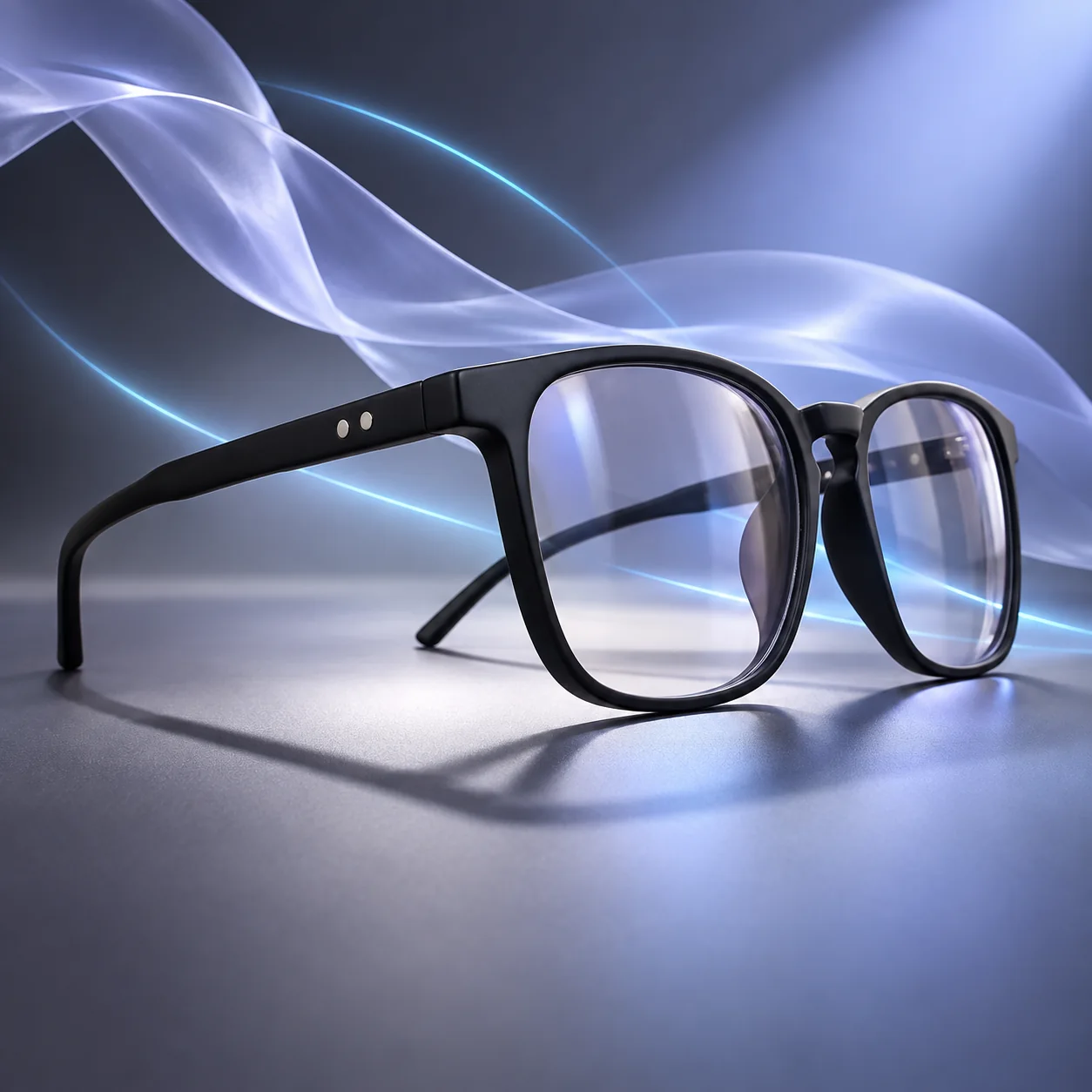Zero-Power Blue-Cut Anti-Glare Glasses — Black gallery image 3