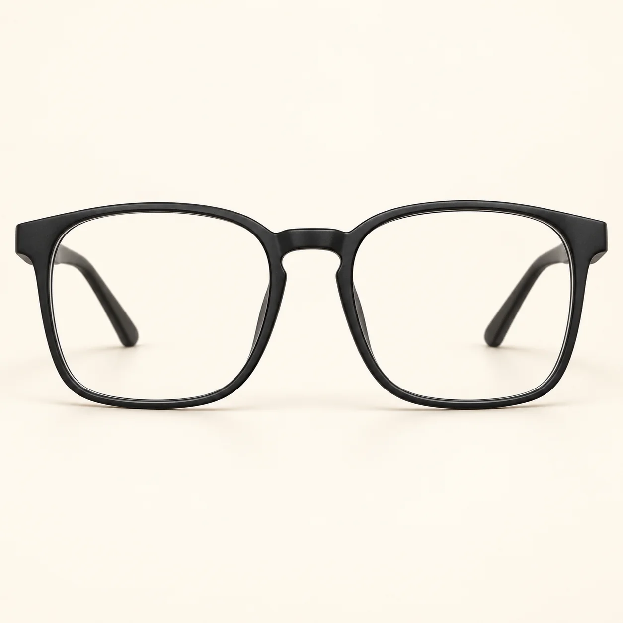 Zero-Power Blue-Cut Anti-Glare Glasses — Black product image